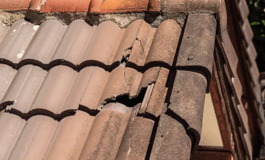 Dépose de l’ancienne toiture