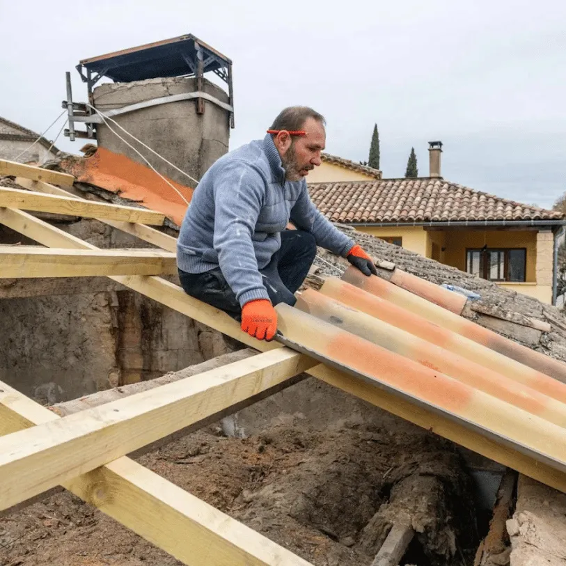 Remplacement d'un toit à Nîmes