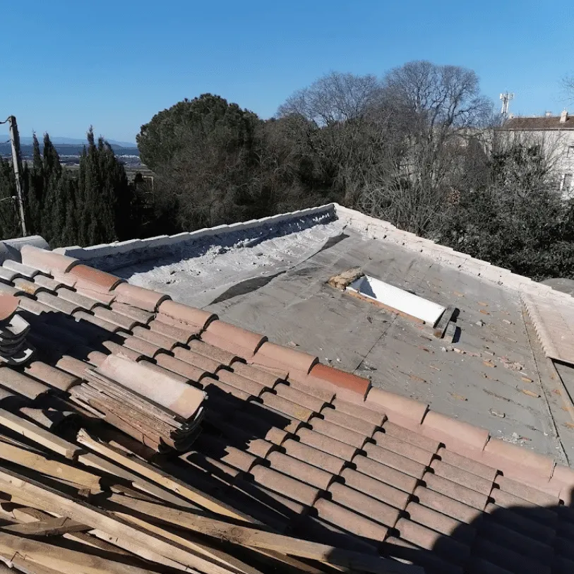 Remplacement d'une toiture à Nîmes